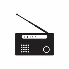Radio icon, isolated. Flat design.