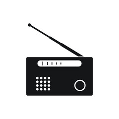 Radio icon, isolated. Flat design.