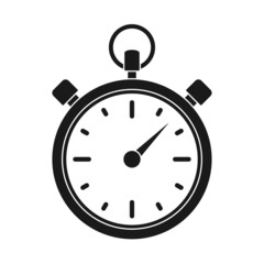 Stopwatch icon on a white background. Illustration	
