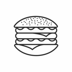Hamburger, burger icon