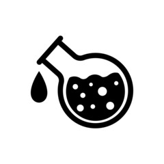Chemistry vector icon. laboratory illustration sign. analyzessymbol. experiences logo.