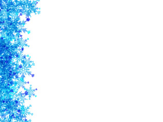 雪のフレーム縦