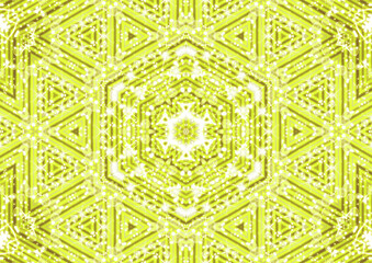 金色の曼荼羅のような幾何学背景