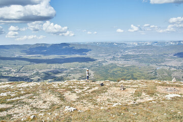 view from the top of the mountain