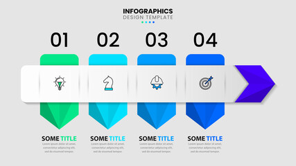 Infographic design template. Creative concept with 4 steps