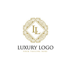 Vintage luxury ornamental logo with floral ornament. Suitable for whiskey, alcohol, beer, brewery, wine, barber shop, coffee shop, tattoo studio, salon, boutique, hotel, shop signage restaurant hotel 