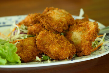 Shrimp Cake on the plate