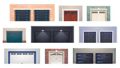 Garage door gates, warehouse shutter metal rollers