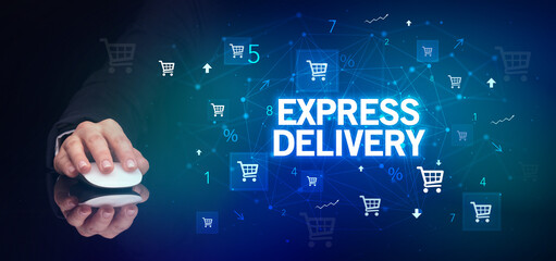 male hand holding wireless peripheral