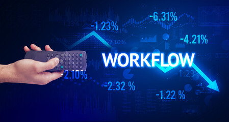 male hand holding wireless peripheral