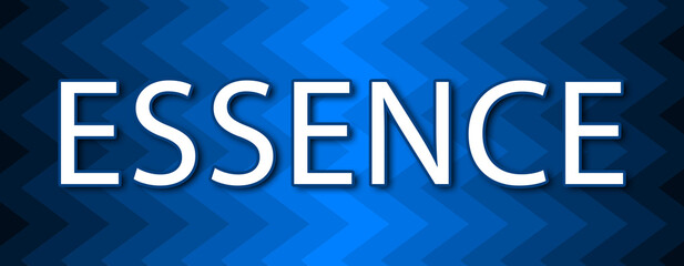 Essence - text written on blue wavey background