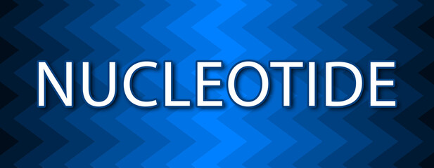 Nucleotide - text written on blue wavey background