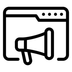 marketing online icon