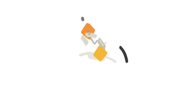 Gas station gun icon animation isometric best object on white backgound