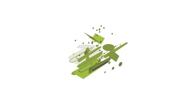 Multiple launch rocket system icon animation isometric best object on white backgound