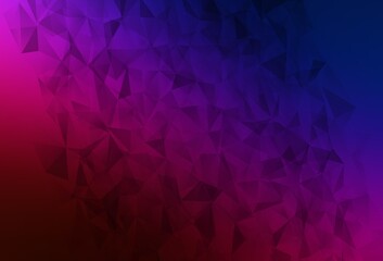 Obraz premium Dark Blue, Red vector low poly background.