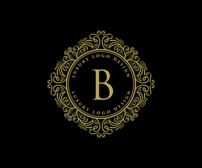 Vintage luxury ornamental logo with floral ornament. Suitable for whiskey, alcohol, beer, brewery, wine, barber shop, coffee shop, tattoo studio, salon, boutique, hotel, shop signage restaurant hotel 