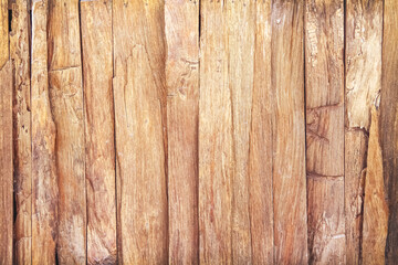 Brown plank wood wall texture abstract for old brown background