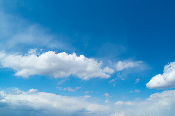 Naklejka na ściany i meble Blue sky with clouds during the day