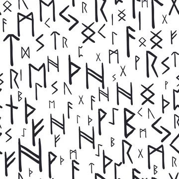 alphabet runique. anciennes lettres de caractères viking. symboles  mystiques. ésotérique, occulte, magique. illustration vectorielle. écriture  nordique. 2260749 Art vectoriel chez Vecteezy