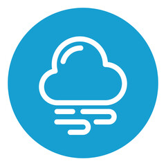 Cloudy wind icon