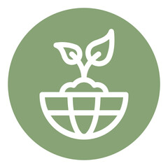 Eco world icon