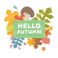Hello Autumn background - 458249900