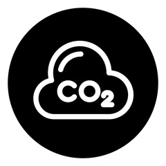 Obraz premium CO2 Carbon dioxide icon