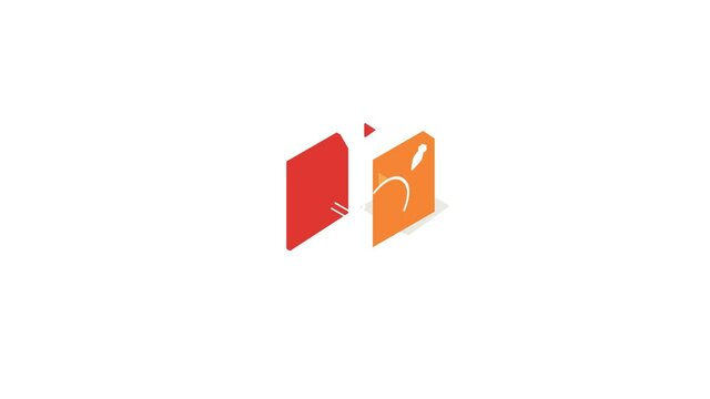 Eps file format icon animation isometric best object on white backgound