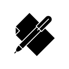 Writing vector icon. Notes illustration sign. Writer symbol. notice logo.