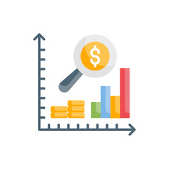 Forecast vector flat icon style illustration. EPS 10 file
