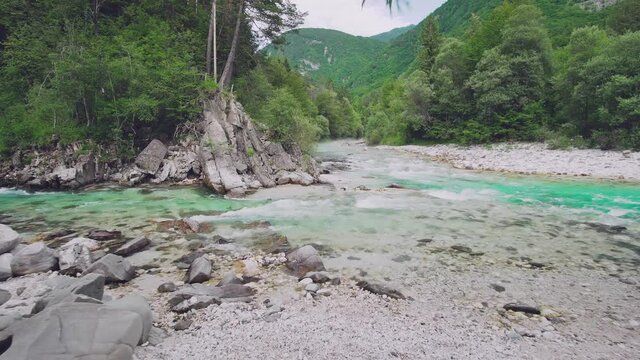 river in the mountains