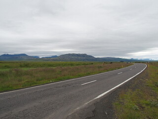 Fototapeta premium Dark clouds over the south of Iceland