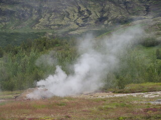 One of the highlights of the “Golden Circle” tour from Reykjavik are the geysers of the high-temperature area of Haukadalur, Iceland