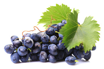 Grapes on a white background