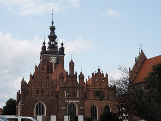 Fototapeta na wymiar Poland Gdansk town clock tower