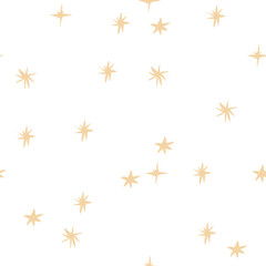 hand draw stars pattern. Vector illustration
