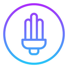 Eco lamp icon