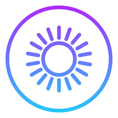 Sun energy icon