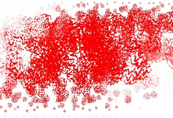 Light Red vector background with wry lines.