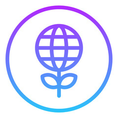 Global plant icon