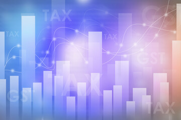 2d illustration futuristic business background pattern graph concept
