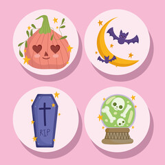 halloween party icons