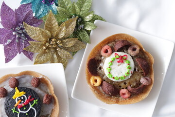 Mini Hok Lo Pan or Martabak mini with various Topping.. Martabak Mini is snack from Indonesia usually consumed at night and can be used as a birthday cake.