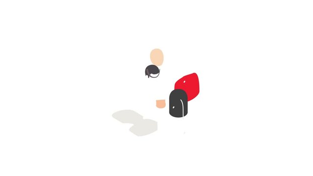 Royal guardsman icon animation isometric best object on white backgound