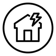 Energy house icon
