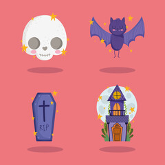 halloween icons set