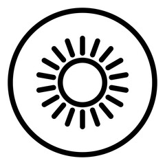 Sun energy icon