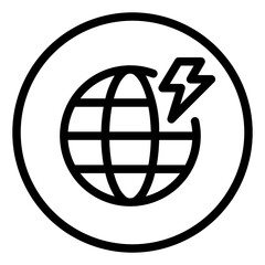 Global energy icon