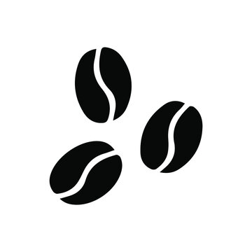 Coffee beans icon vector. caffeine illustration sign. Java symbol or logo.